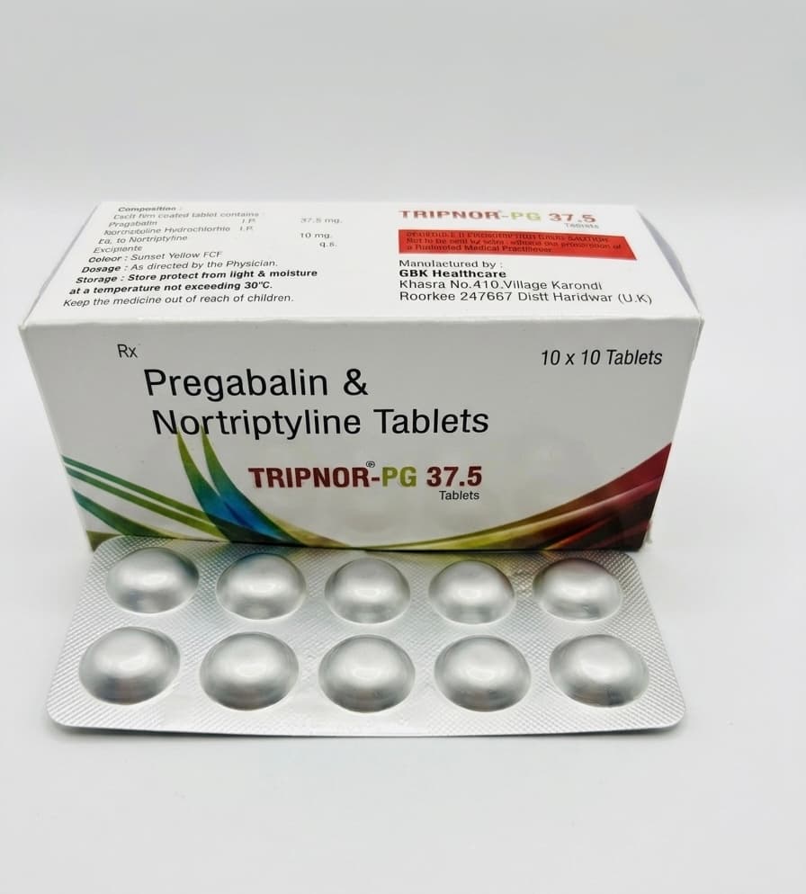 Tripnor-PG 37.5 — Pregabalin 37.5 mg & Nortriptyline 10 mg Tablets