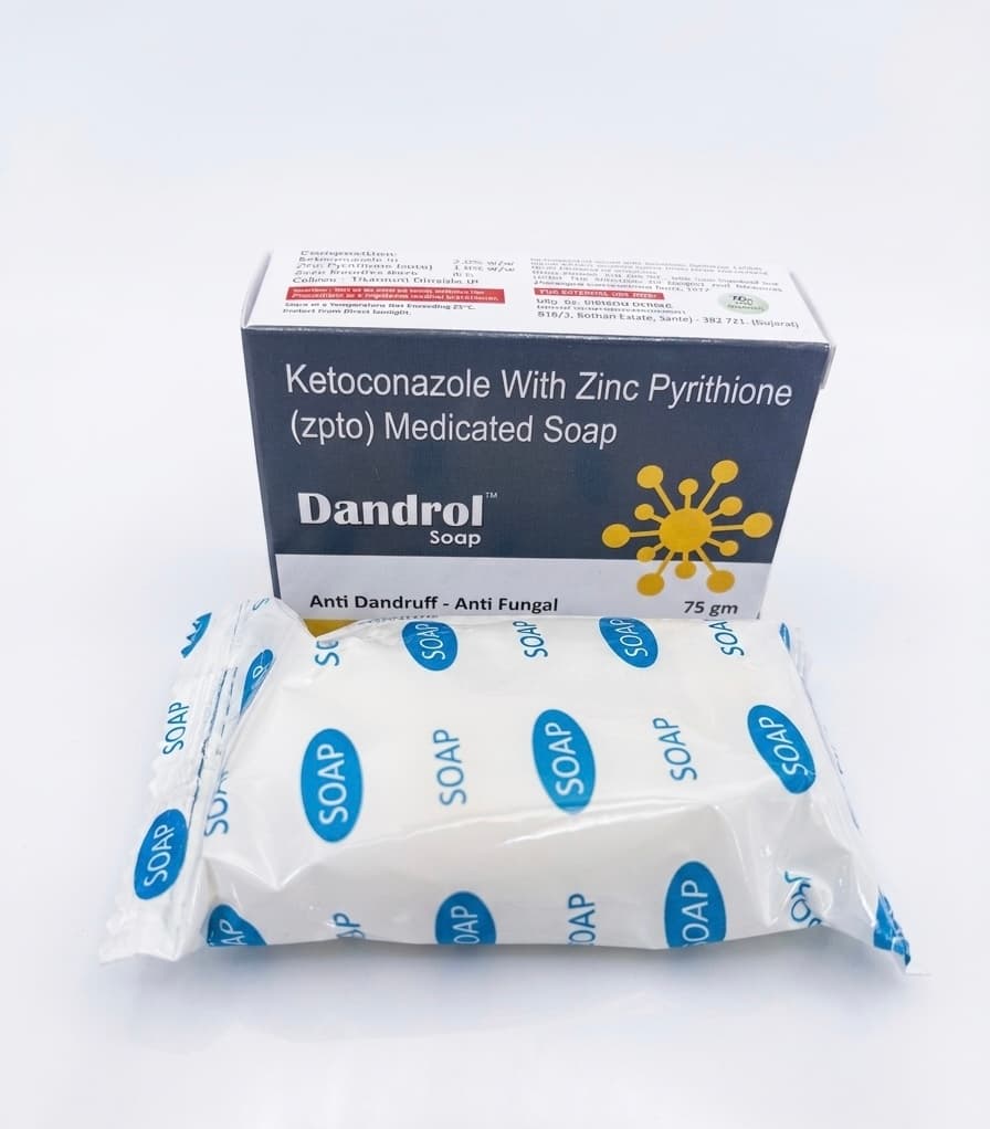 Dandrol Soap — Ketoconazole with Zinc Pyrithione (ZPTO) Medicated Soap