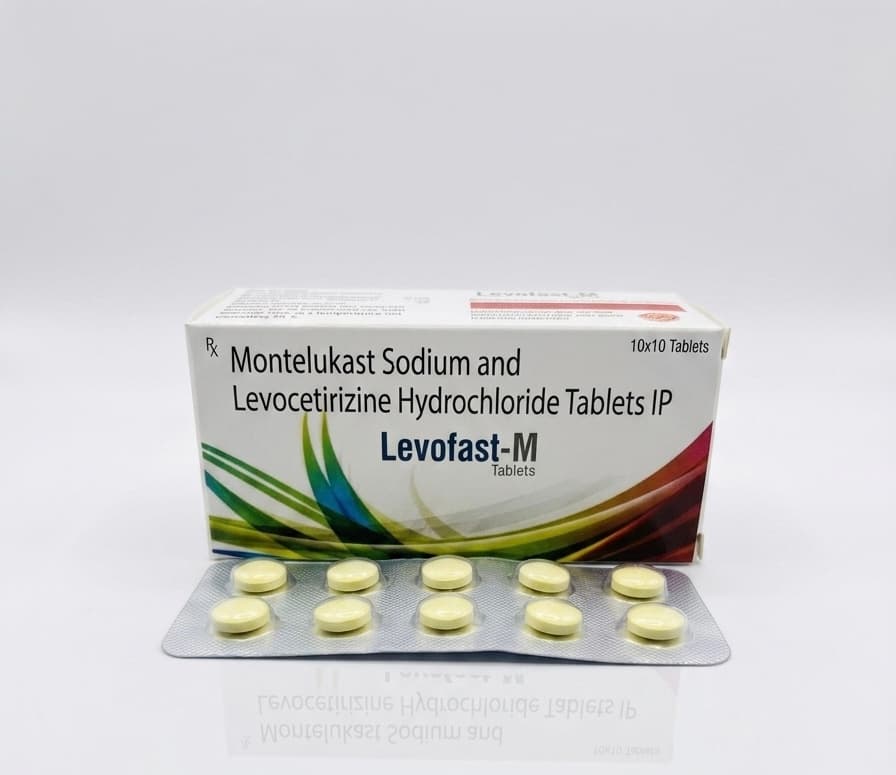 Levofast-M — Montelukast Sodium and Levocetirizine Hydrochloride Tablets IP