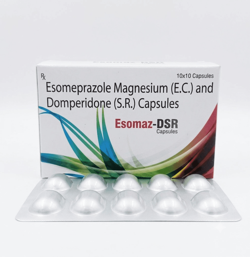 Esomaz-DSR — Esomeprazole Magnesium (E.C.) and Domperidone (S.R.) Capsules