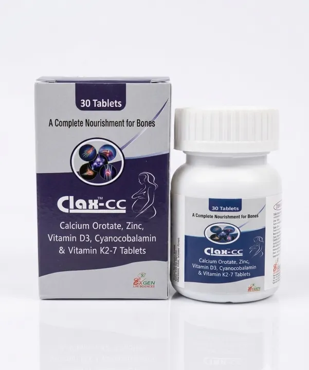 Clax-CC — Calcium Orotate, Zinc, Vitamin D3, Cyanocobalamin & Vitamin K2-7 Tablets