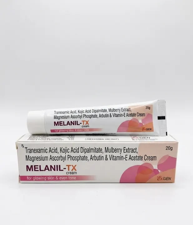 Melanil-TX — Tranexamic Acid, Kojic Acid Dipalmitate, Mulberry Extract, Magnesium Ascorbyl Phosphate, Arbutin & Vitamin-E Acetate Cream