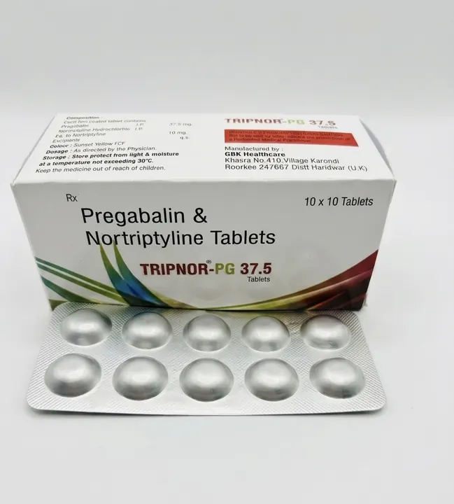 Tripnor-PG 37.5 — Pregabalin 37.5 mg & Nortriptyline 10 mg Tablets