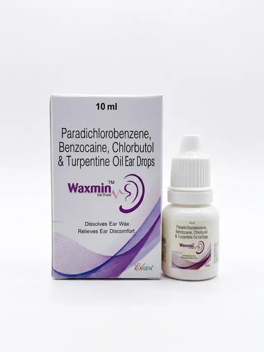 Waxmin — Paradichlorobenzene, Benzocaine, Chlorbutol & Turpentine Oil Ear Drops